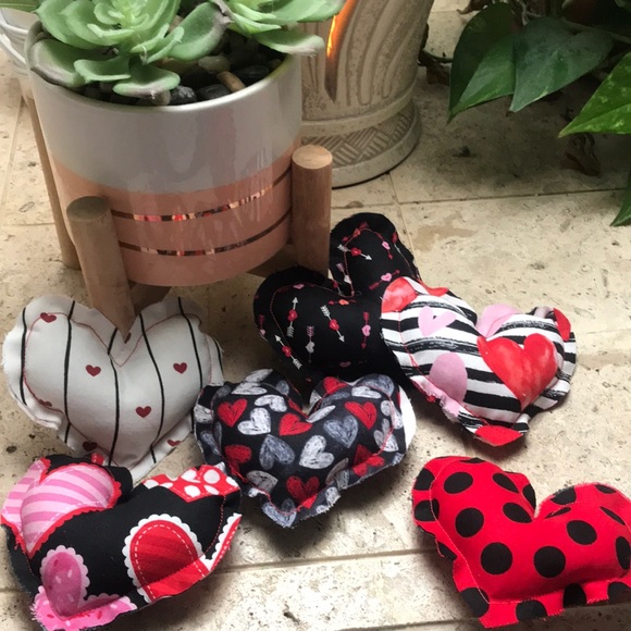 Hand Crafted by Barbara Other - Handcrafted Whimsical Valentine Hearts (Set of 6)